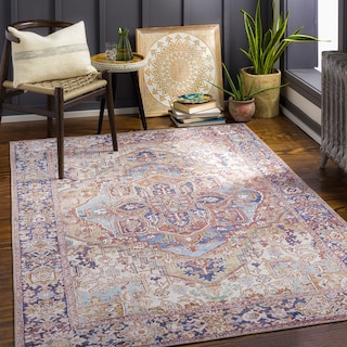 Livabliss Adenia Vintage Medallion Printed Area Rug