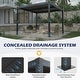 preview thumbnail 15 of 194, EROMMY Outdoor Louvered Pergola with Adjustable Aluminum Roof – Rainproof Gazebo for Patio & Garden