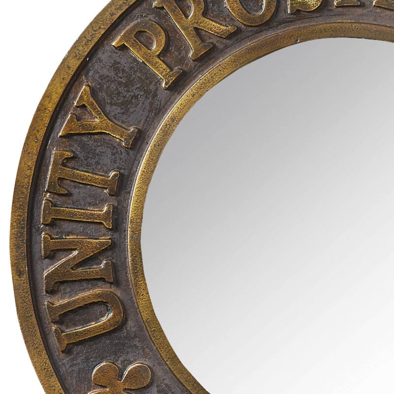 Park Designs Brown Prosperity Mirror 20" - 20"Dia x 1"D