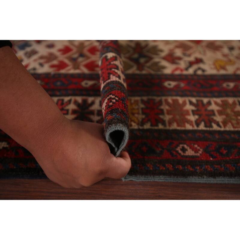 Kazak Vegetable Dye Foyer Rug Hand-Knotted Wool Carpet - 3'5"x 5'3"