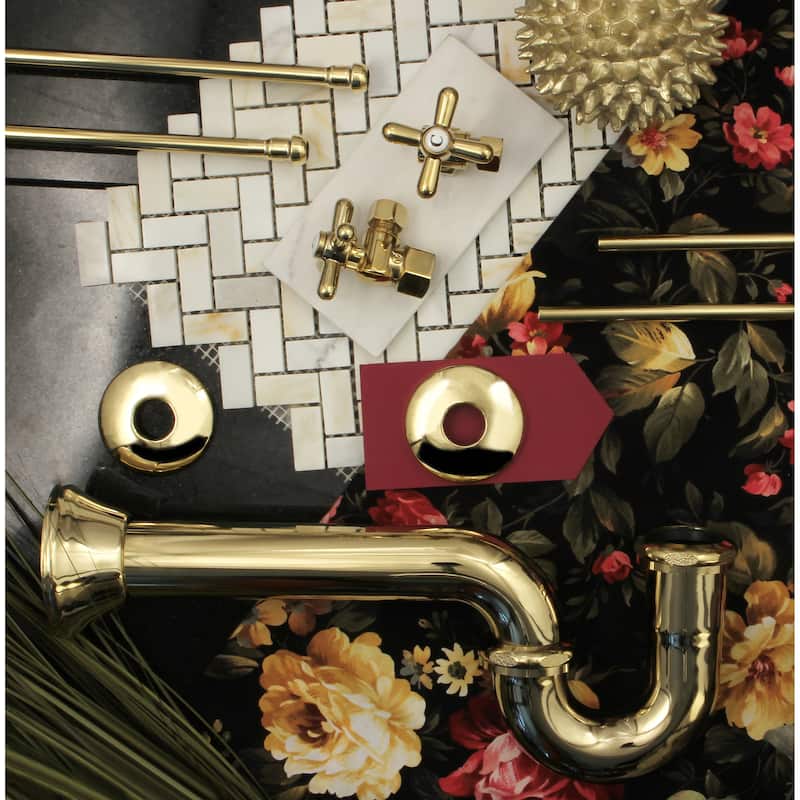 Gourmet Scape Plumbing Supply Kit with 1-1/2" P-Trap - 1/2" IPS Inlet x 3/8" Comp Oulet