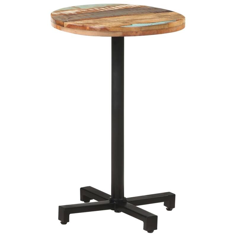 vidaXL Bistro Table Round Ã˜19.7"x29.5" Solid Reclaimed Wood