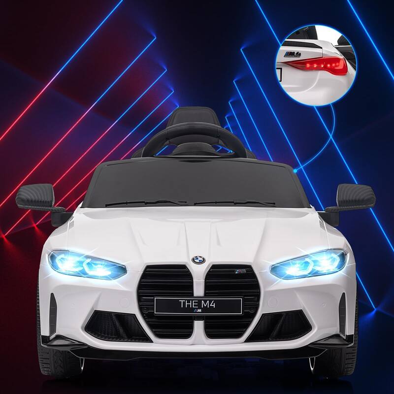 12V Ride On Toy Car for Kids with Remote Control and LED Light