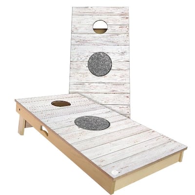 Japan Flag Rustic Outdoor Cornhole Board Set