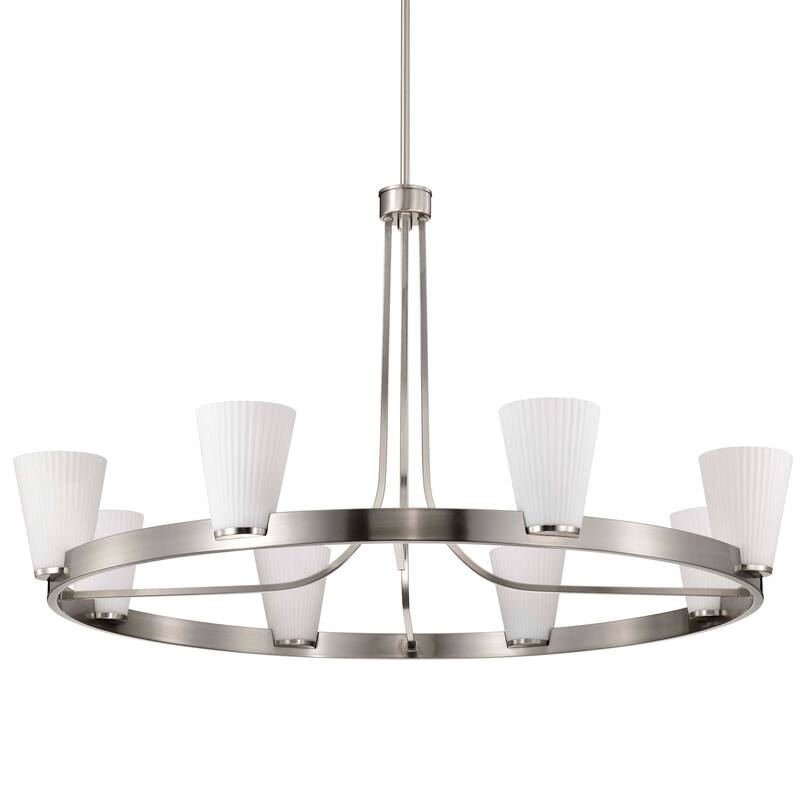 Nuvo Lighting 60/8729 Royale 8 Light 40" Wide Ring Chandelier - Brushed Nickel