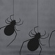 preview thumbnail 4 of 24, Hanging Spiders Decorative Throw Pillow 14" x 20" - Steel Gray