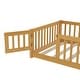 preview thumbnail 59 of 159, Wood Floor Bed with Safety Guardrails and Door