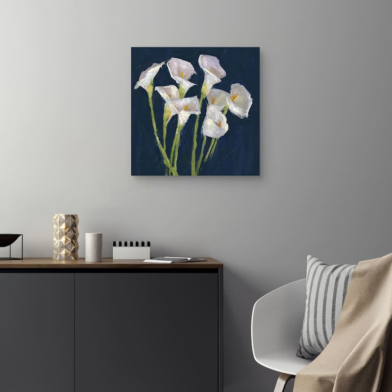 Callas on Blue by Studio Arts Canvas Art Print