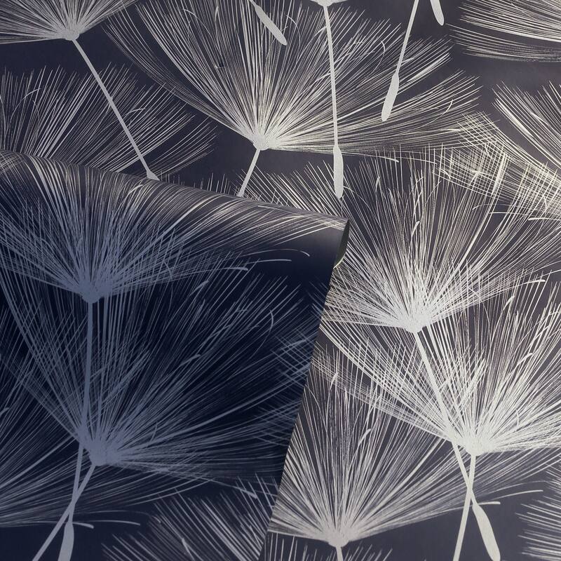 Arthouse Kazue Metallic Dandelion Wallpaper