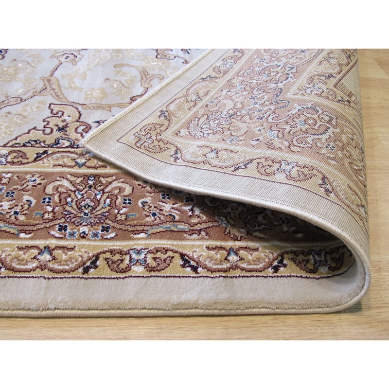 Beige Oriental Rug by , Elegant and Timeless Area Rug for Enhancing the Beauty and Sophistication of Your Living Room