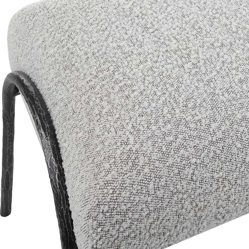 Uttermost Jacobsen Modern Gray Bench - 56"W X 20"H X 19"D