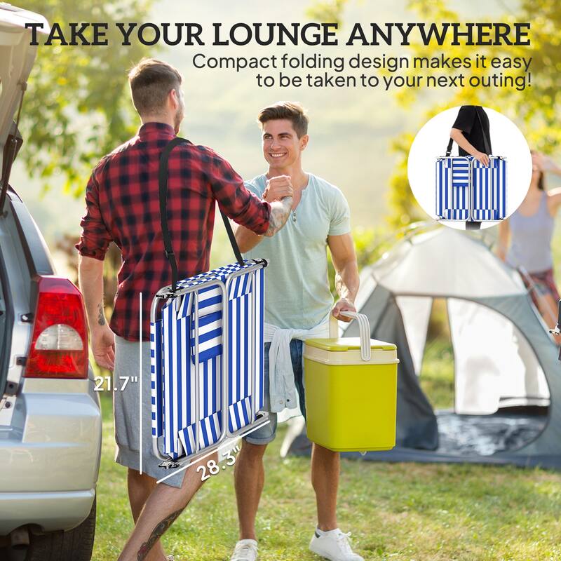 Outsunny Chaise Lounge Chair Outdoor with Face Arm Hole, 5-Position Reclining Face Down Tanning Chair with Carry Strap