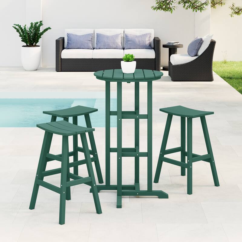 Laguna Hdpe All Weather Outdoor Patio Bistro Bar Set (4-Piece Set)