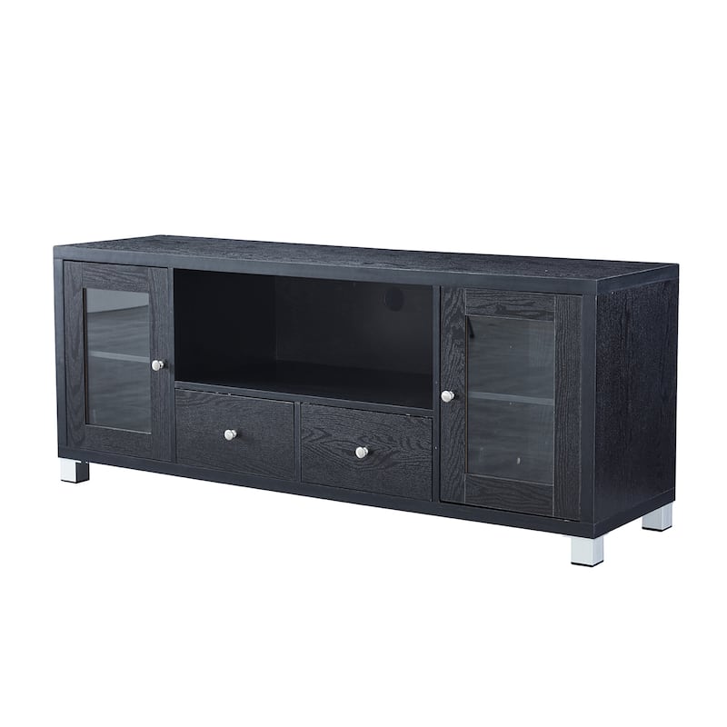 Wood TV stand Media Console with Storage Cabinet