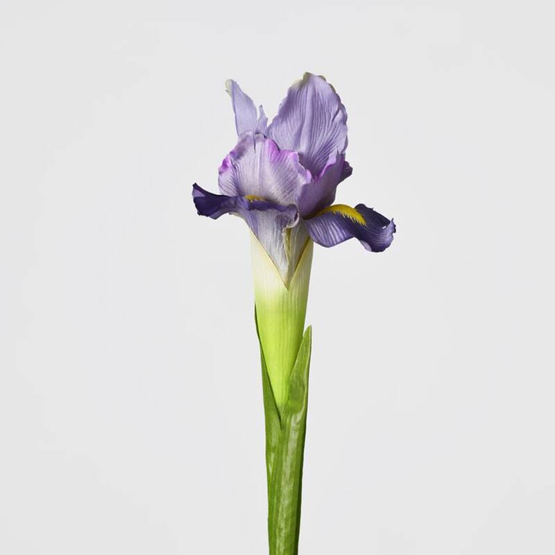 Purple Decorative Artificial Iris Flower(Pack of 1 Branch)