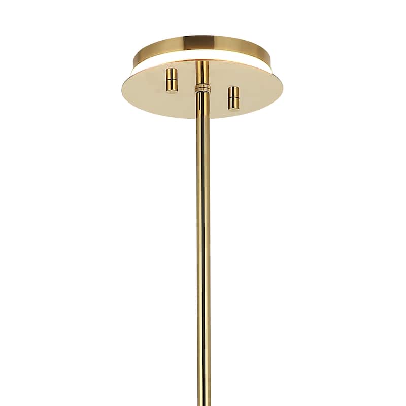 Modern Gold 3-Light Crystal Drum Pendant Ceiling Light for Dining Room
