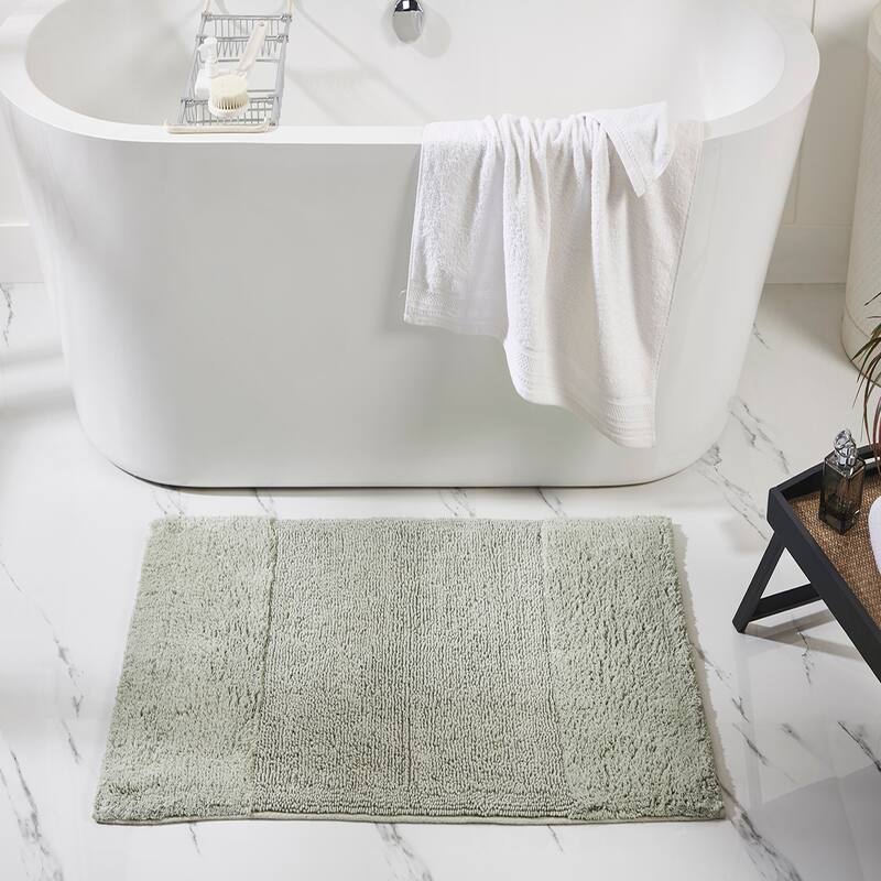 Better Trends Bath Rug 100% Cotton Water Absorbent Tufted Bathroom Rug Set for Shower, Sink Mats Machine Wash Granada Collection