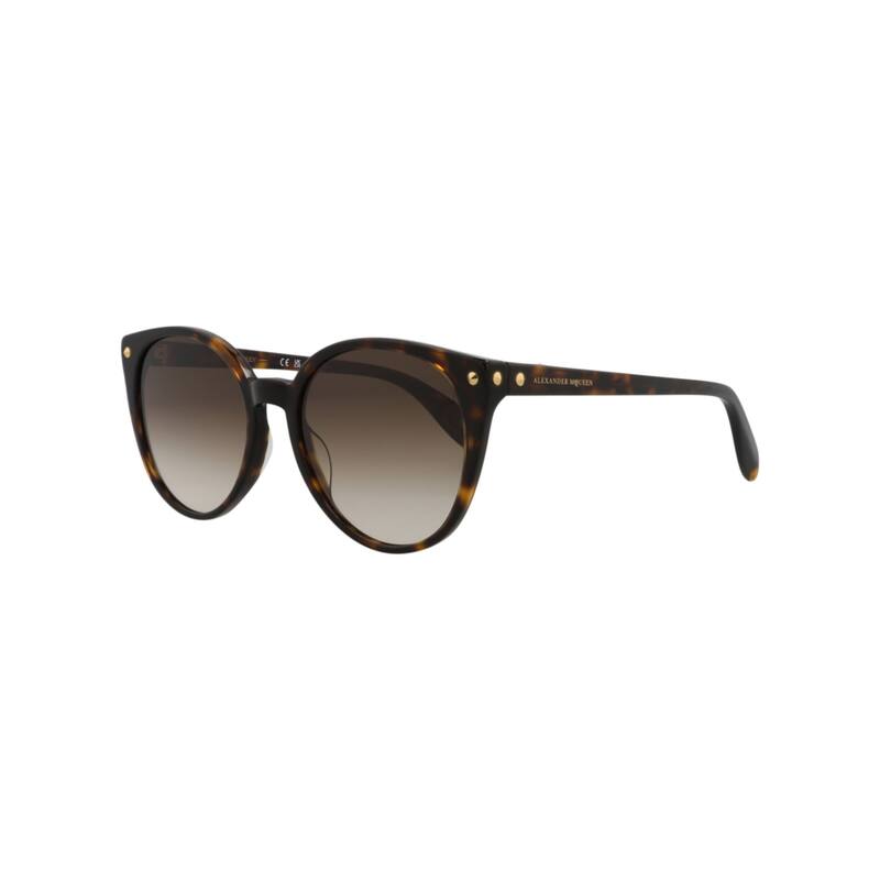 Alexander McQueen Round-Frame Acetate Sunglasses