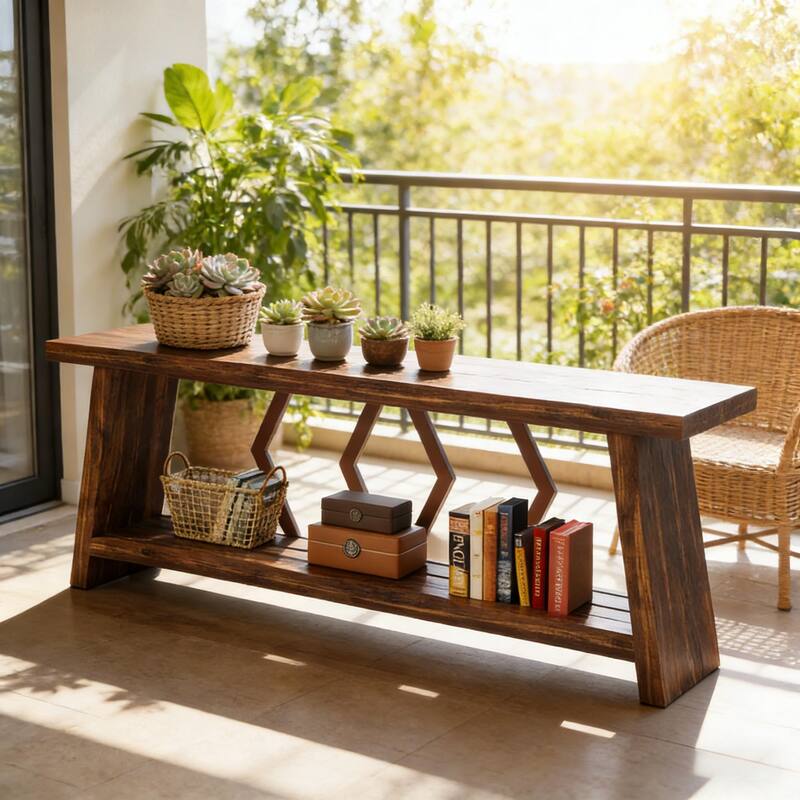 Industrial Style Console Table - Sofa, End & Coffee Table