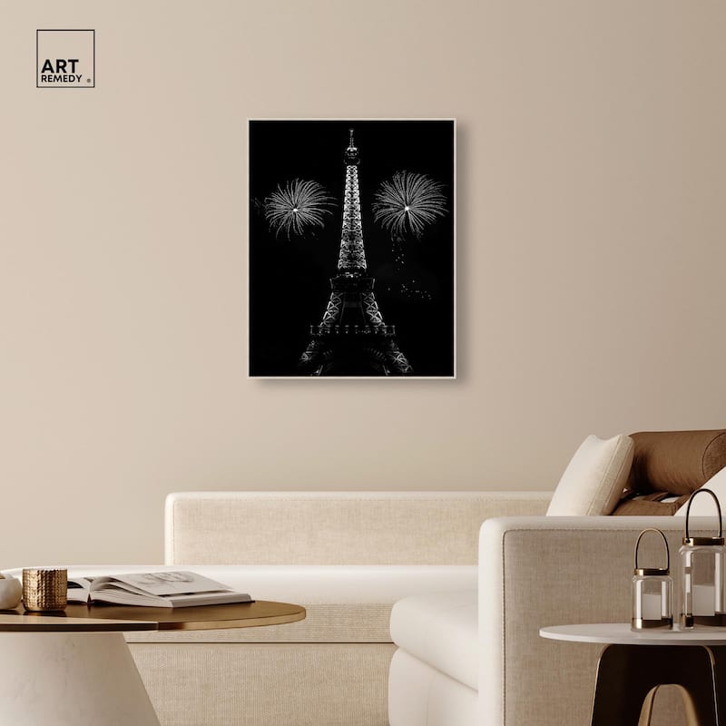 Fireworks Over Paris Canvas by Art Remedy