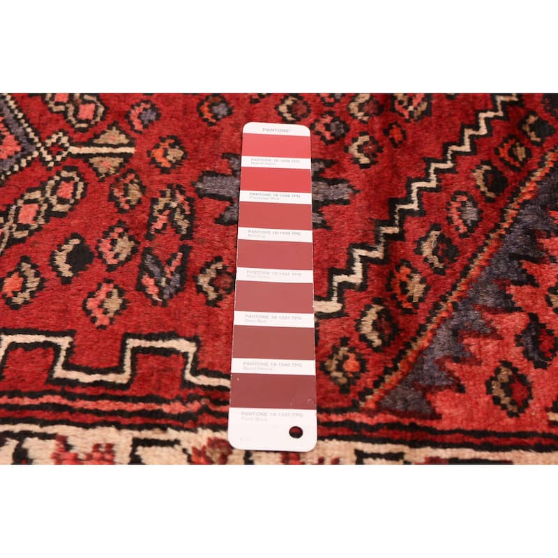 ECARPETGALLERY Hand-knotted Andelz Red Wool Rug - 4'4 x 6'9