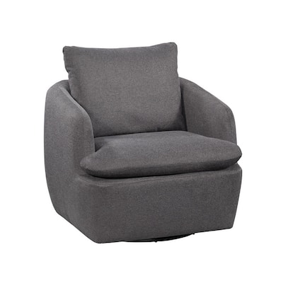 Grafton Home Ruthie 360 Swivel Arm Chair with Loose Pillow Back