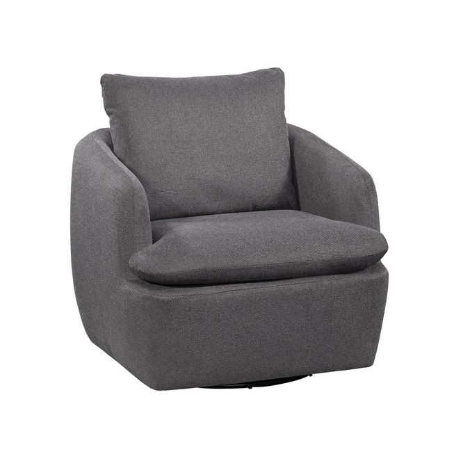Grafton Home Ruthie 360 Swivel Arm Chair with Loose Pillow Back