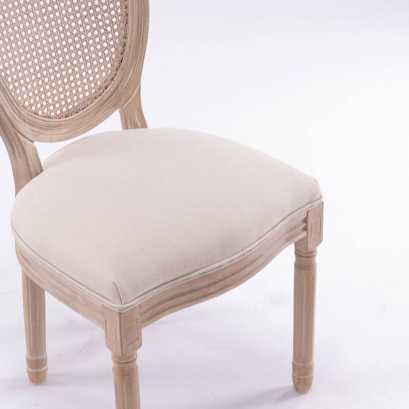 French Style Solid Wood Dining Chair Set of 2