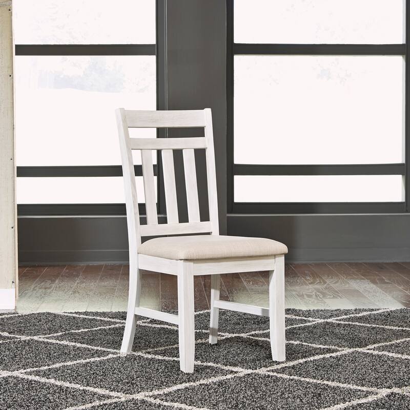 Summerville Soft White Wash Wire Brushed Gray 7 Piece Rectangular Table Set