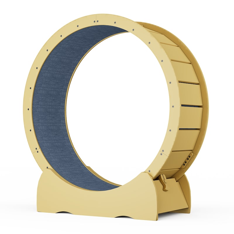 42 inch Cat Treadmill Wheel with Detachable Carpeted Runway