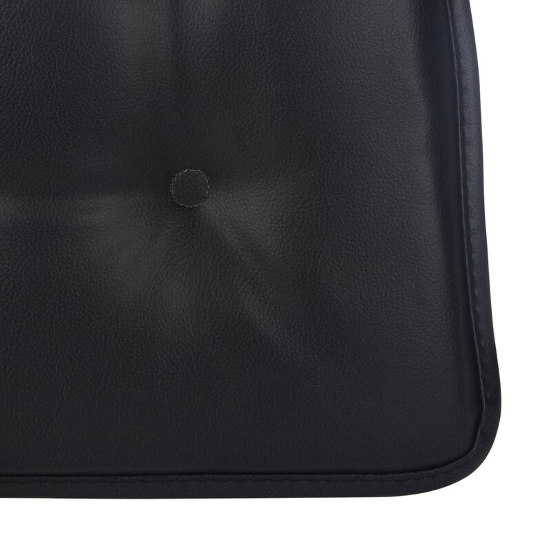 Klear Vu St. Germain Faux Leather Tufted Dining Chair Cushion Set