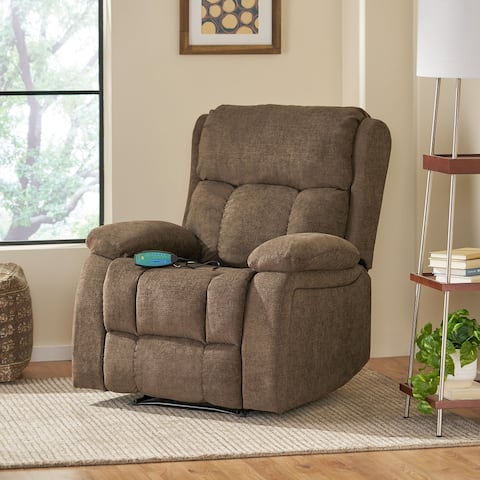 Lindale Indoor Pillow Tufted Massage Recliner by Christopher Knight Home