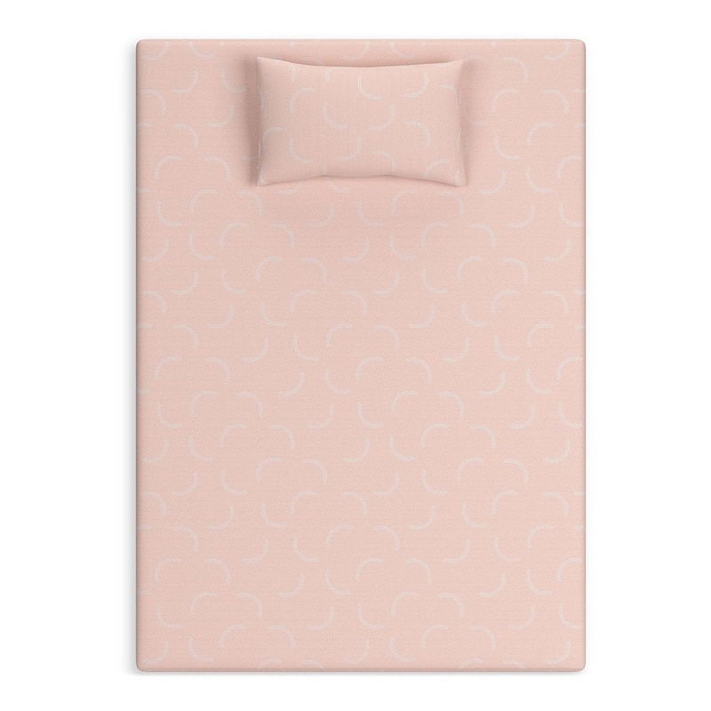 Ruve Twin Mattress, Standard Pillow, Memory Foam, Light Pink 7 Inch