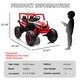 preview thumbnail 15 of 26, 24V 2seater Side by Side 4x4 Ride on Off-Road Truck with Parent Remote Control and two safety belts