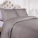 preview thumbnail 12 of 30, Superior Gyda 400-Thread Count Egyptian Cotton Duvet Cover Set Grey - Full - Queen