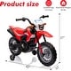 preview thumbnail 14 of 16, Licensed Honda 6V Kids Electric Motorcycle, Battery-Powered Ride-On with Detachable Training Wheels for Young Riders