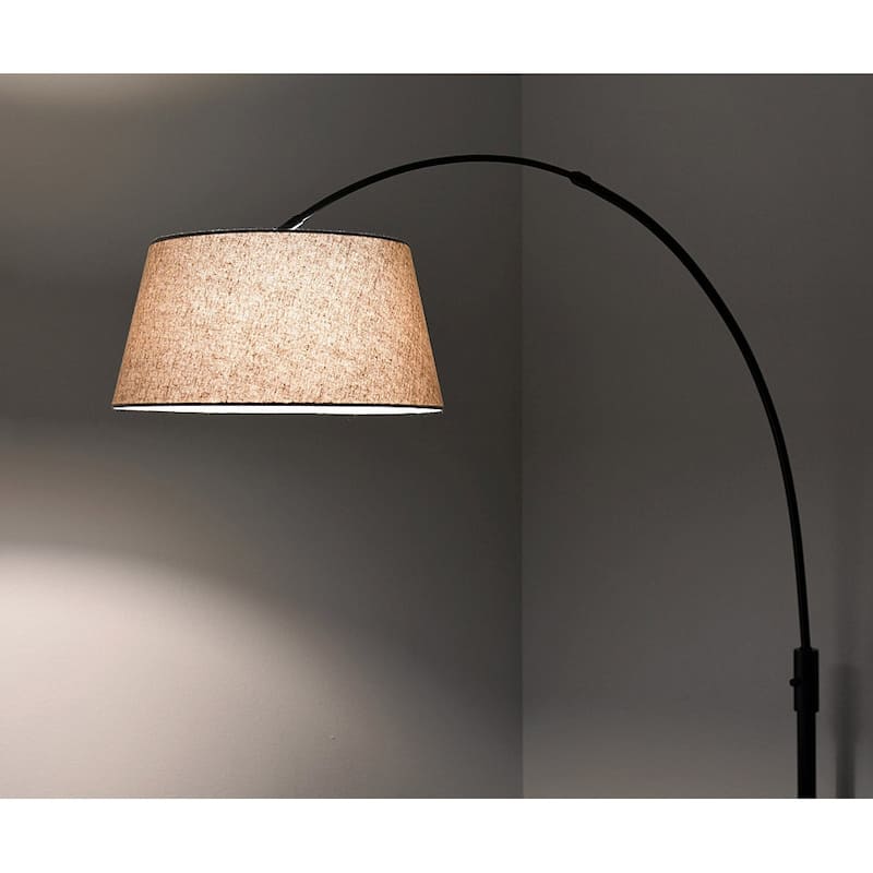Orbita 82-In Retractable Arch Dimmable Floor Lamp include with15W LED Bulb