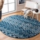 preview thumbnail 34 of 96, SAFAVIEH Amsterdam Bridget Moroccan Boho Rug 3' Round - Navy/Beige
