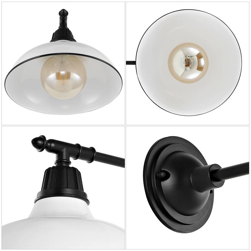 12.25" Indoor/Outdoor LED Arm Sconce, By JONATHAN Y - 12.25