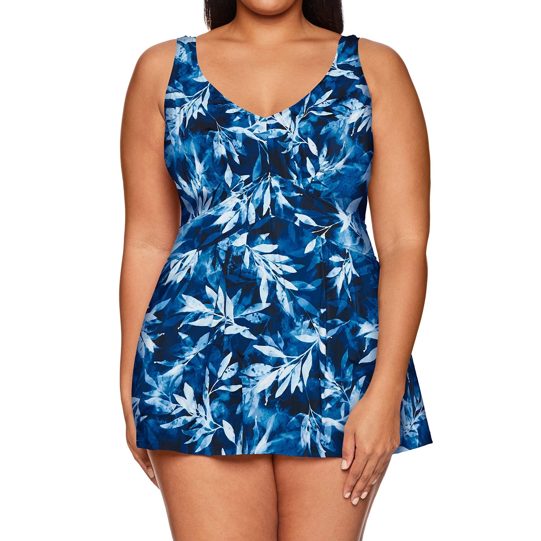blue swimdress