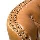 preview thumbnail 22 of 45, HULALA HOME Genuine Leather Nailhead Trim Pushback Recliner with Rolled Arms