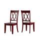 Option Berry Red Chairs and Bench