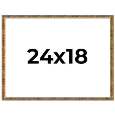 24x18 Frame Gold Kingsley Distressed Solid Wood Picture Frame Width