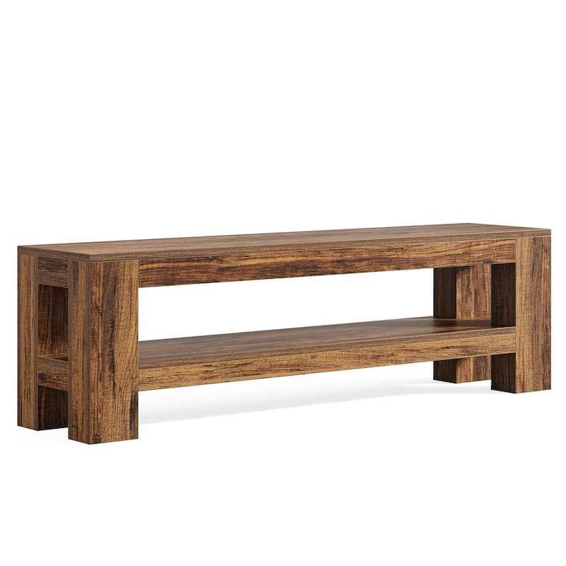 TV Stand, Media Console with Storage Shelves, Entertainment Center Television Console Accent Cabinet for Living Room, Bedroom