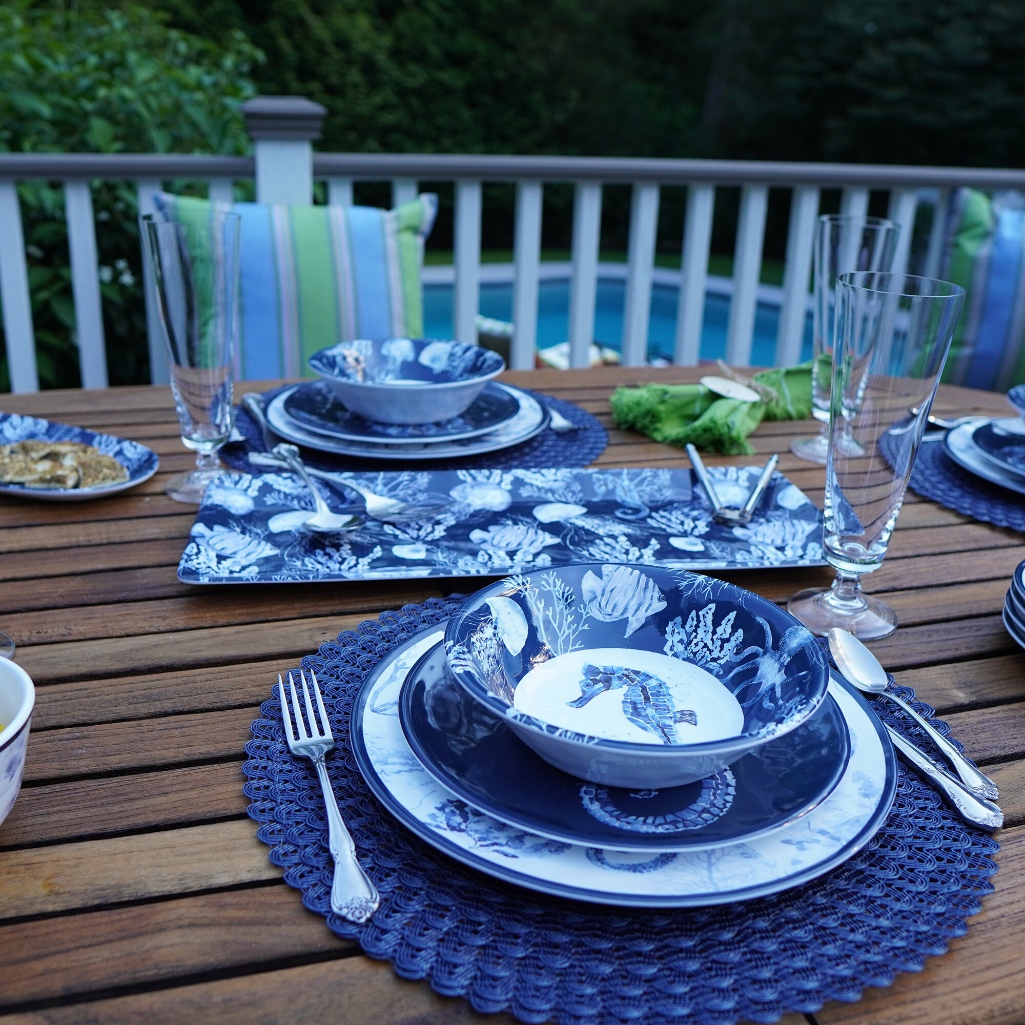 Certified International Sea Life Melamine 12-piece Dinnerware Set