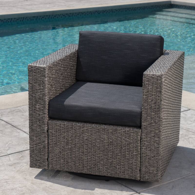 Puerta Mp1 Swivel Patio Chair With Cushions (Excluding the table)