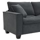 preview thumbnail 19 of 55, Roomfitters 100 x 59" Modern Convertible L-Shaped Sectional Sofa with Free Pillows, 4-Seat Suede Velvet Sleeper Sofa