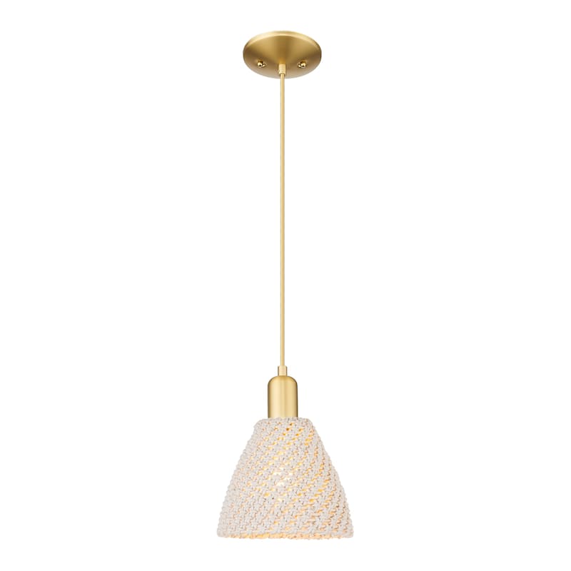 Innovations Lighting Downtown Urban - Natural Ballston Dome - 1 Light 8" Cord Hung Mini Pendant