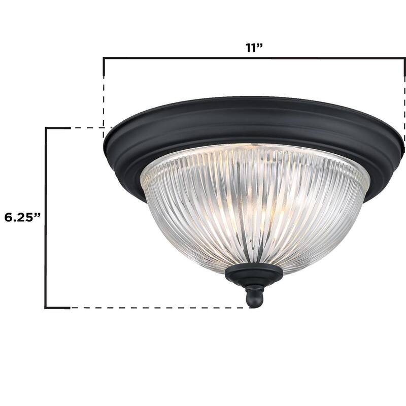 Westinghouse 6117700 11" Wide Flush Mount Bowl Ceiling Fixture