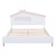 preview thumbnail 3 of 43, House-shaped Wood Platform Bed with Motion Activated Night Lights